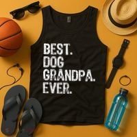Best Dog Grandpa Ever Funny Cool Tank Top thumb 4