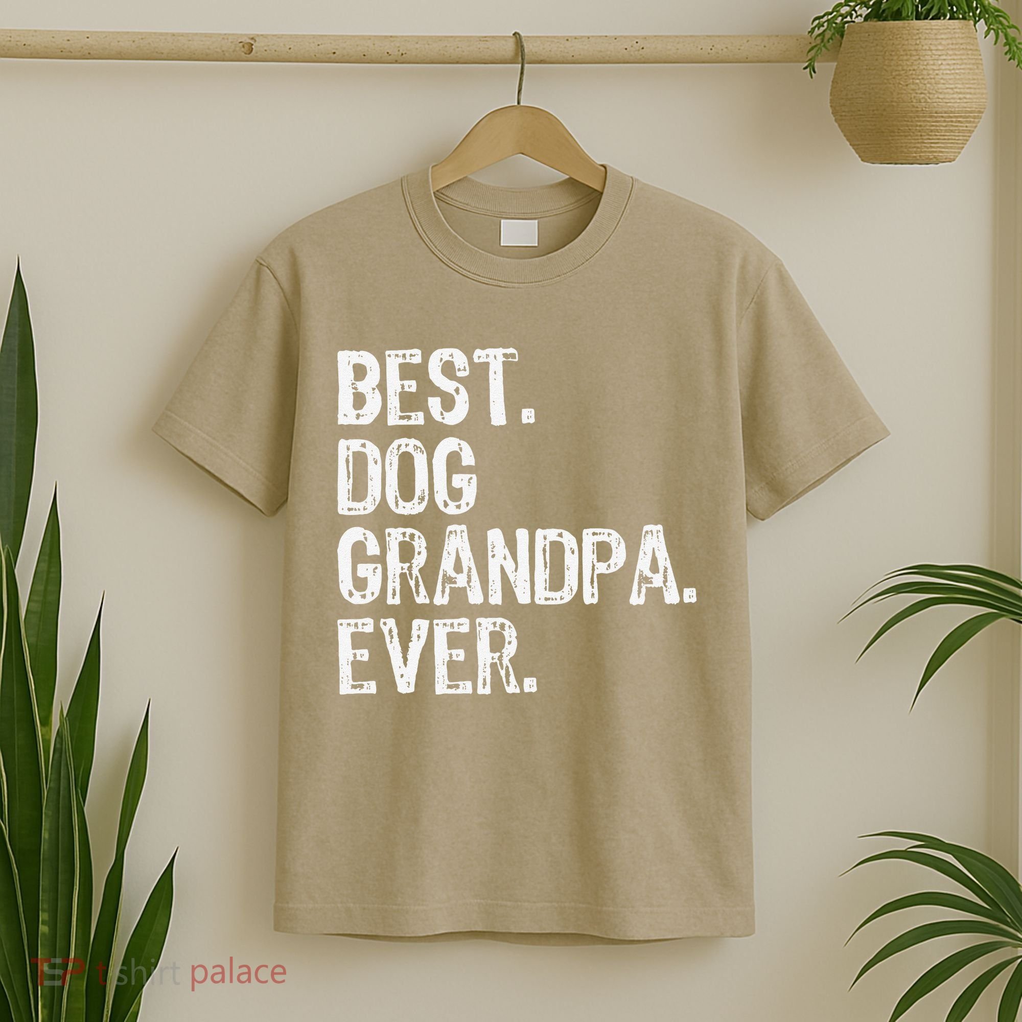 Best Dog Grandpa Ever Funny Cool T-Shirt