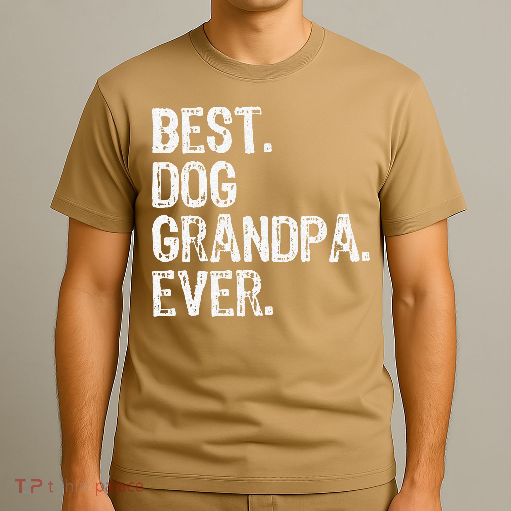 Best Dog Grandpa Ever Funny Cool T-Shirt
