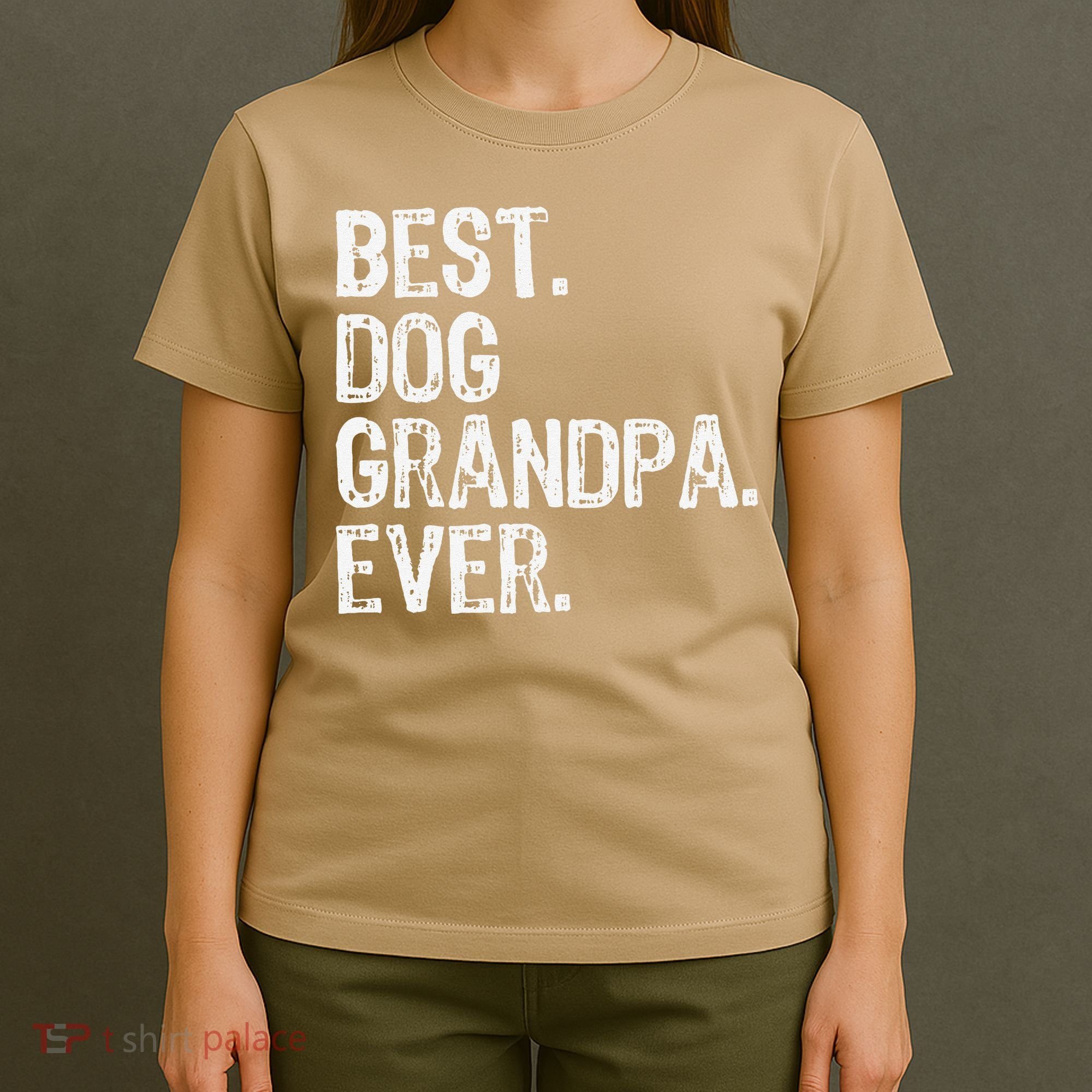Best Dog Grandpa Ever Funny Cool T-Shirt