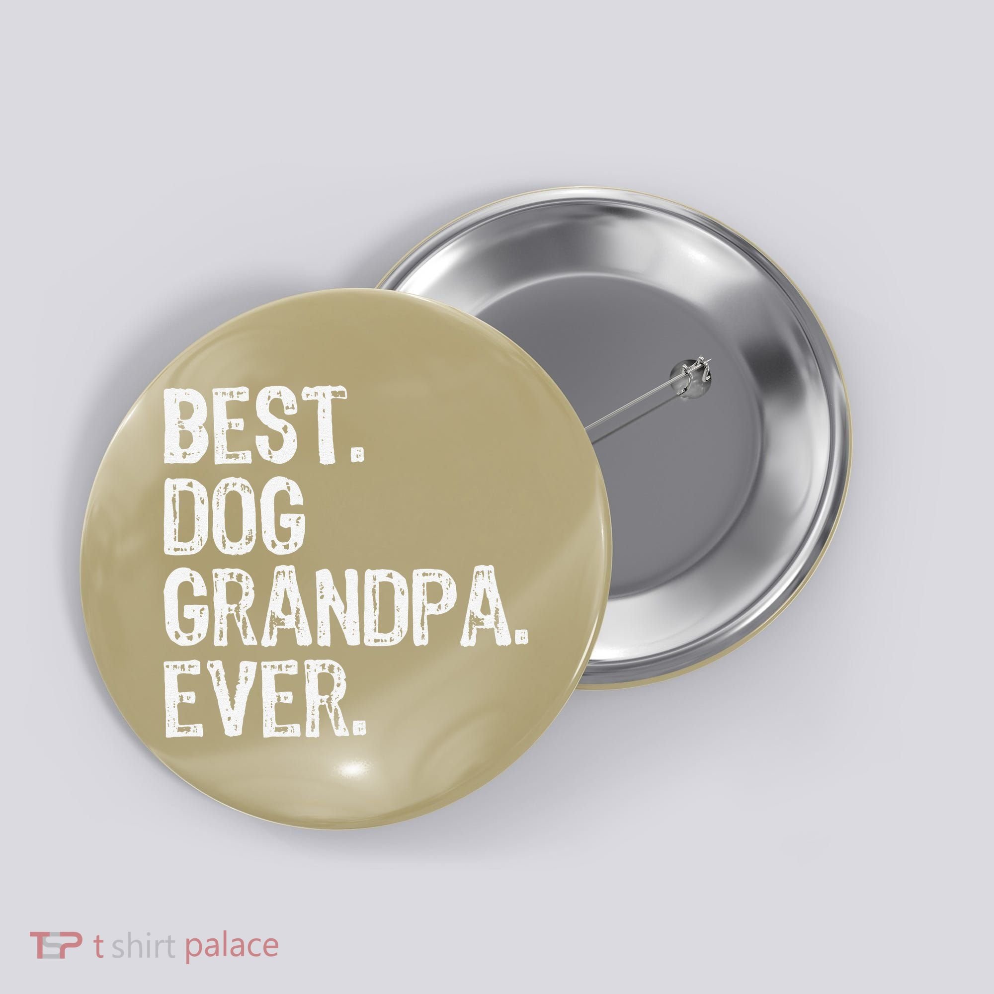 Best Dog Grandpa Ever Funny Cool Button