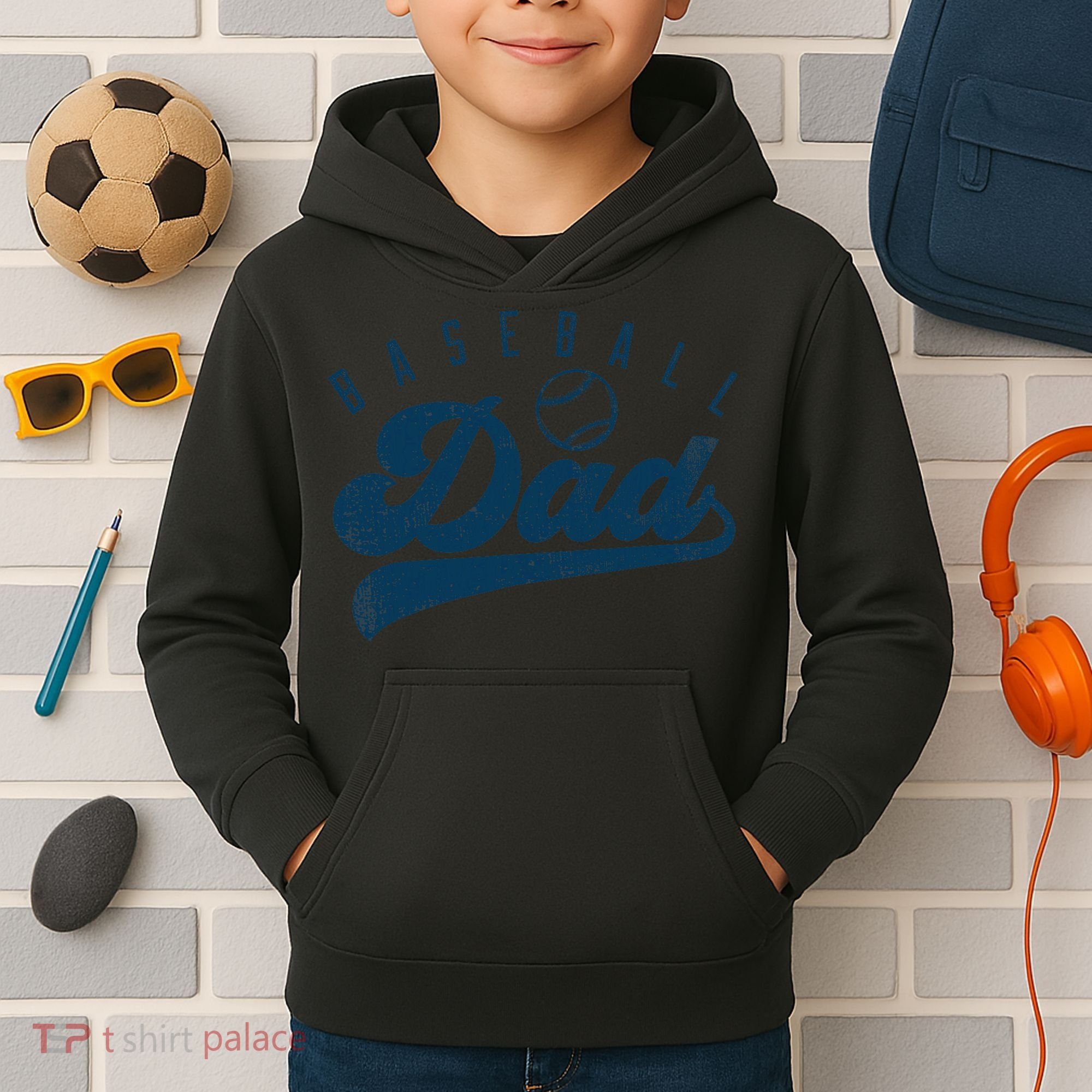 Baseball Dad Gifts Daddy Fathers Day Kids Hoodie
