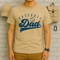 Baseball Dad Gifts Daddy Fathers Day T-Shirt thumb 6