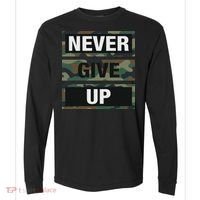 Bahaa's Don't Give Up Illustration Quotes Novelty  Comfort Colors Heavyweight Long Sleeve T-Shirt thumb 0