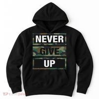 Bahaa's Don't Give Up Illustration Quotes Novelty  Hoodie thumb 0