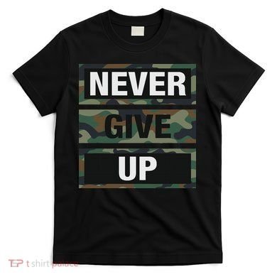 Bahaa's Don't Give Up Illustration Quotes Novelty  T-Shirt