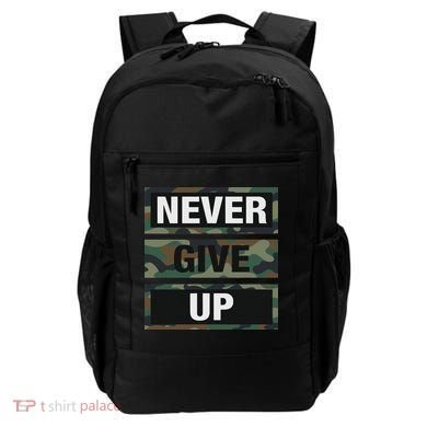 Bahaa's Don't Give Up Illustration Quotes Novelty  Backpack
