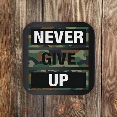 Bahaa's Don't Give Up Illustration Quotes Novelty  Coaster