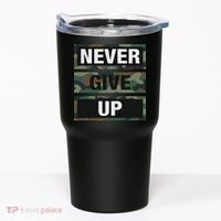 Bahaa's Don't Give Up Illustration Quotes Novelty  Tumbler thumb 0