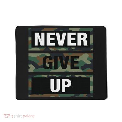 Bahaa's Don't Give Up Illustration Quotes Novelty  Mousepad