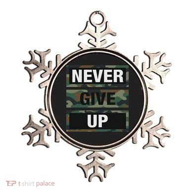 Bahaa's Don't Give Up Illustration Quotes Novelty  Ornament