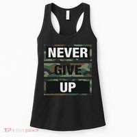 Bahaa's Don't Give Up Illustration Quotes Novelty  Women's Tank Top thumb 0