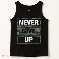 Bahaa's Don't Give Up Illustration Quotes Novelty  Tank Top thumb 2