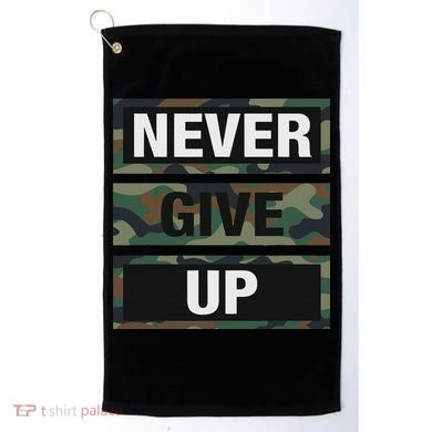 Bahaa's Don't Give Up Illustration Quotes Novelty  Golf Towel