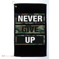 Bahaa's Don't Give Up Illustration Quotes Novelty  Golf Towel thumb 0