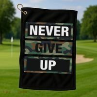 Bahaa's Don't Give Up Illustration Quotes Novelty  Golf Towel thumb 1