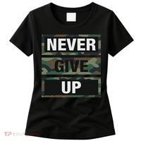 Bahaa's Don't Give Up Illustration Quotes Novelty  Women's T-Shirt thumb 0