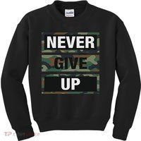Bahaa's Don't Give Up Illustration Quotes Novelty  Kids Sweatshirt thumb 0