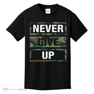 Bahaa's Don't Give Up Illustration Quotes Novelty  Kids T-Shirt