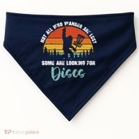 Bigfoot Disc Golf Big Foot Sasquatch Gifts For USA-Made Doggie Bandana thumb 0
