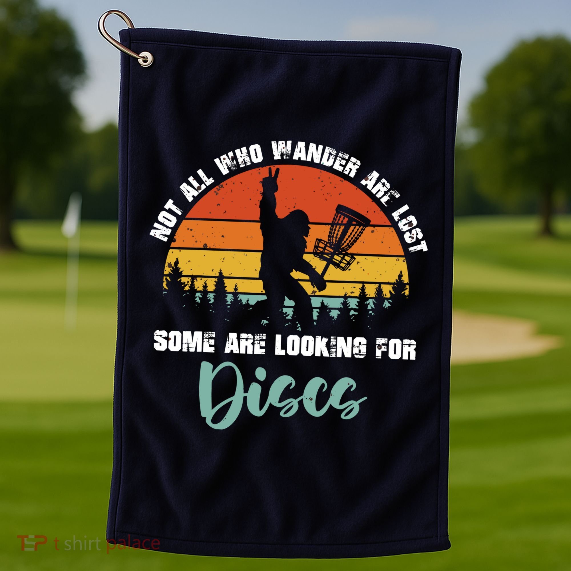 Bigfoot Disc Golf Big Foot Sasquatch Gifts For Golf Towel