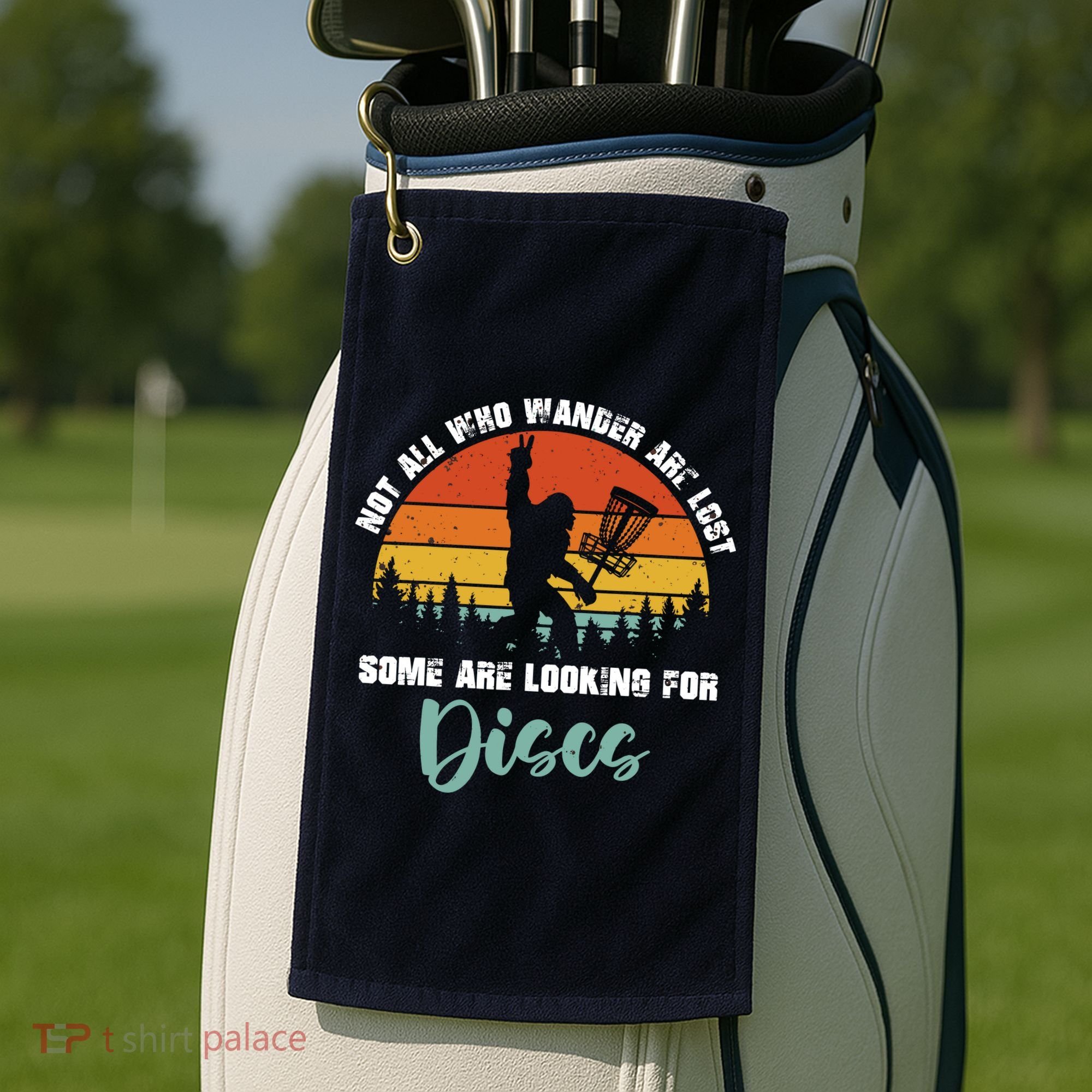 Bigfoot Disc Golf Big Foot Sasquatch Gifts For Golf Towel