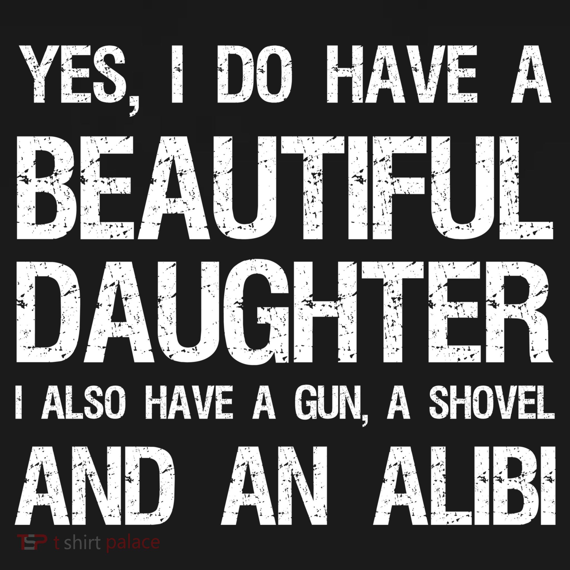 Beautiful Daughter Gun Shovel Alibi Conservative Dad Cool Gift Coaster