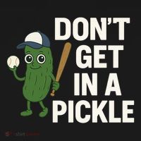 Baseball Don't Get In A Pickle Funny Coaster thumb 2