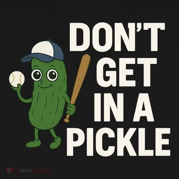 Baseball Don't Get In A Pickle Funny Coaster