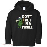 Baseball Don't Get In A Pickle Funny Toddler Hoodie thumb 0