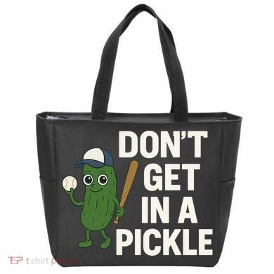 Baseball Don't Get In A Pickle Funny Tote Bag