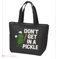 Baseball Don't Get In A Pickle Funny Tote Bag thumb 3