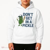 Baseball Don't Get In A Pickle Funny Hoodie thumb 2