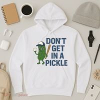 Baseball Don't Get In A Pickle Funny Hoodie thumb 3