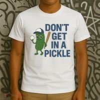 Baseball Don't Get In A Pickle Funny T-Shirt thumb 3