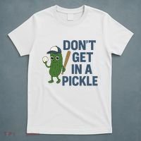 Baseball Don't Get In A Pickle Funny T-Shirt thumb 5