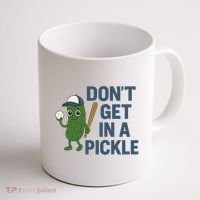 Baseball Don't Get In A Pickle Funny Coffee Mug thumb 1