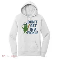 Baseball Don't Get In A Pickle Funny Women's Hoodie thumb 0