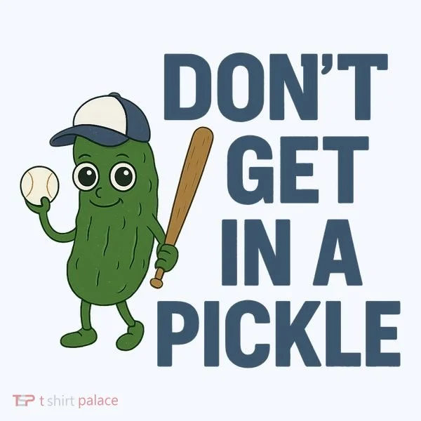 Baseball Don't Get In A Pickle Funny Women's Hoodie