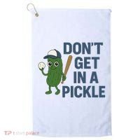 Baseball Don't Get In A Pickle Funny Golf Towel thumb 0