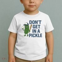 Baseball Don't Get In A Pickle Funny Toddler T-Shirt thumb 2