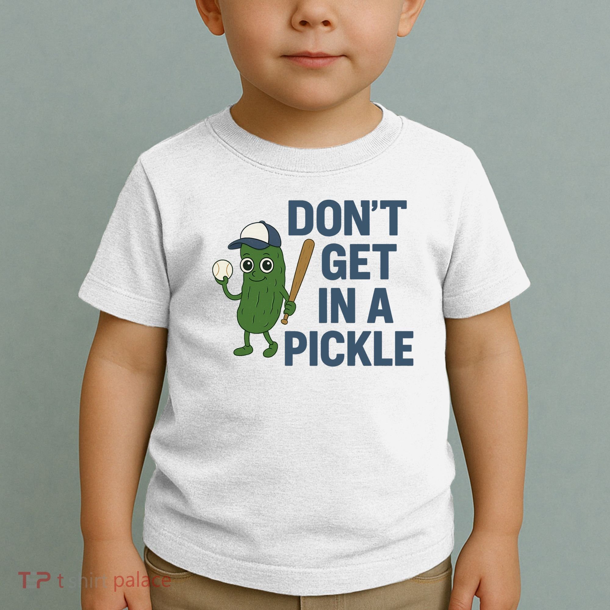 Baseball Don't Get In A Pickle Funny Toddler T-Shirt