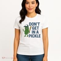 Baseball Don't Get In A Pickle Funny Women's T-Shirt thumb 4