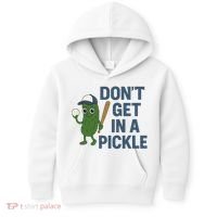 Baseball Don't Get In A Pickle Funny Kids Hoodie thumb 0
