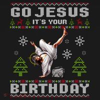 Break Dance Go Jesus ItS Your Birthday Merry Christmas Day Gift Backpack thumb 2