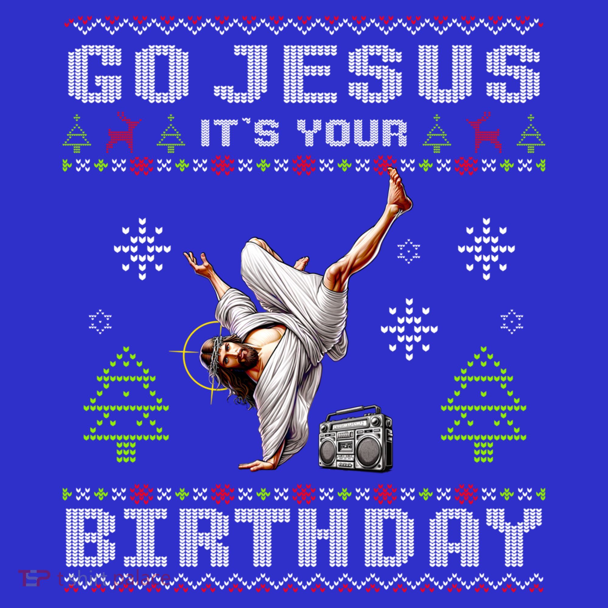 Break Dance Go Jesus ItS Your Birthday Merry Christmas Day Gift Women's Tank Top