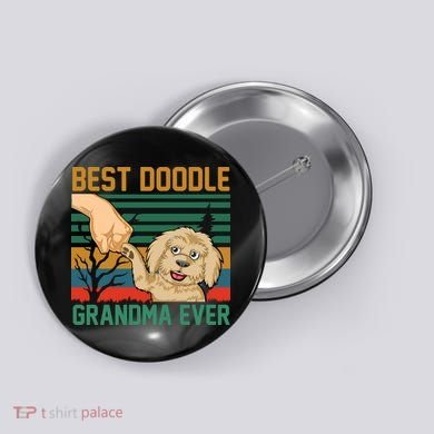 Best Doodle Grandma Ever Button
