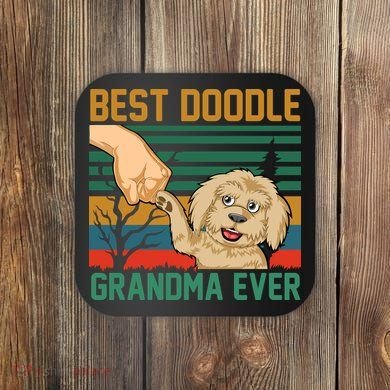 Best Doodle Grandma Ever Coaster