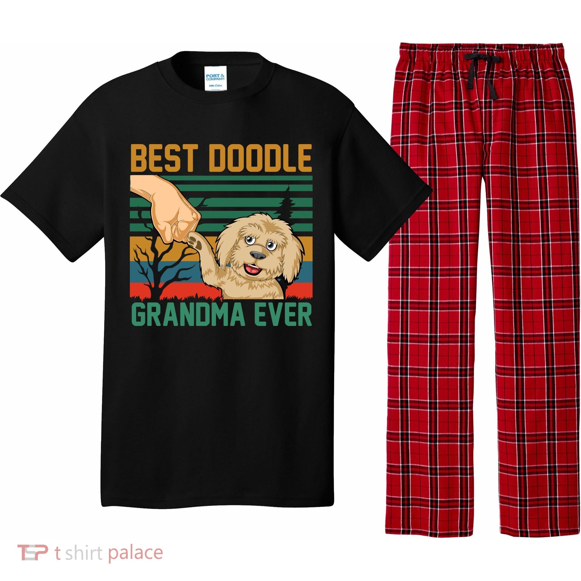 Best Doodle Grandma Ever Pajama Set
