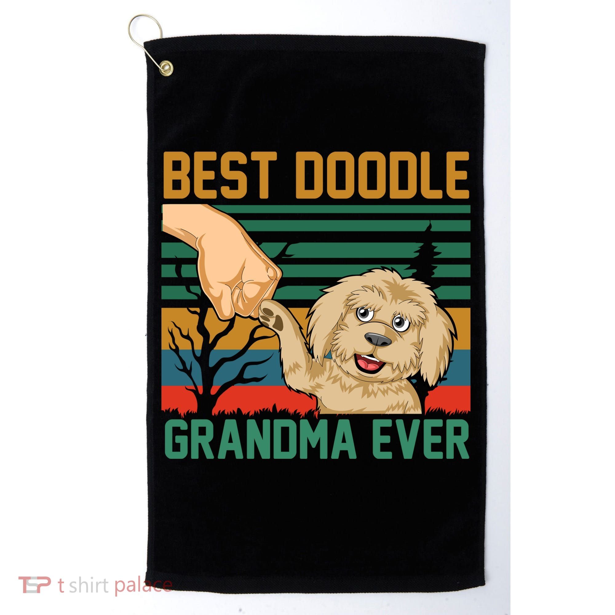 Best Doodle Grandma Ever Golf Towel